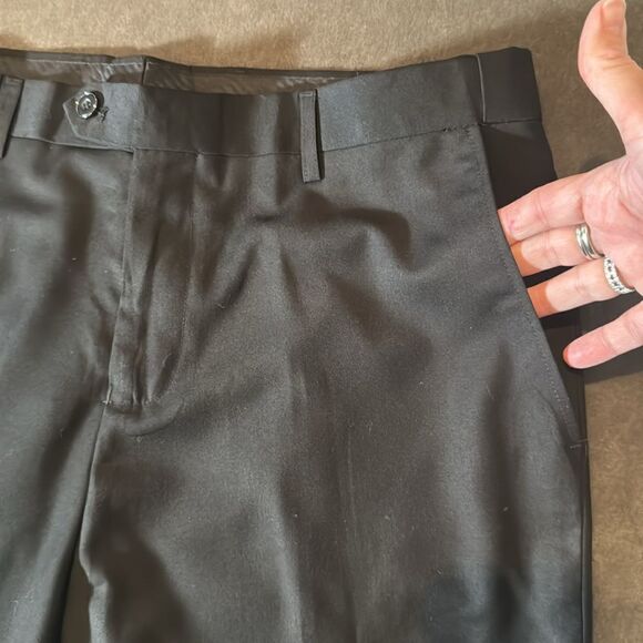 Men’s Black Formal Flat Fronted Dress Pants Size 36 (L) NWOT - Picture 6 of 9
